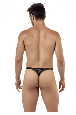 CandyMan Men's Underwear 99420 Double Lace Thongs Color Black thumbnail 3