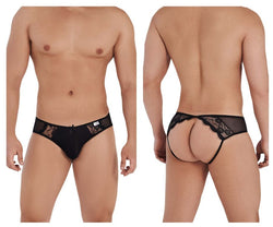CandyMan 99538 Men's Underwear Lace Mesh Jockstrap Color Black thumbnail 1