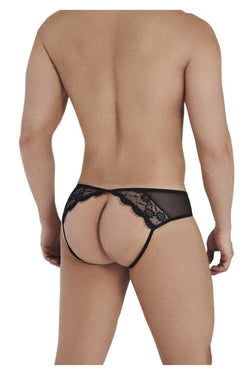 CandyMan 99538 Men's Underwear Lace Mesh Jockstrap Color Black thumbnail 3