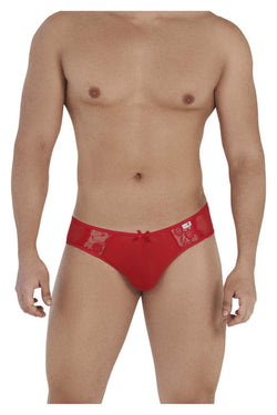 CandyMan 99538 Men's Underwear Lace Mesh Jockstrap Color Red thumbnail 2