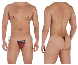 CandyMan Men's Underwear 99571X Invisible Micro G-String Color Red Prints thumbnail 1