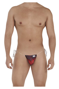CandyMan Men's Underwear 99571X Invisible Micro G-String Color Red Prints thumbnail 2