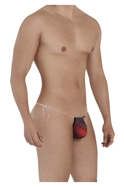 CandyMan Men's Underwear 99571X Invisible Micro G-String Color Red Prints thumbnail 4