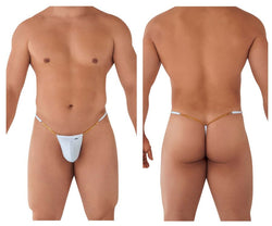 CandyMan Men's Underwear 99586 Chain G-String Color White thumbnail 1