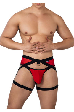 CandyMan Men's Underwear 99623 Garter Jockstrap Color Red thumbnail 2
