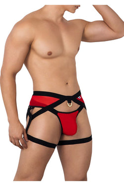 CandyMan Men's Underwear 99623 Garter Jockstrap Color Red thumbnail 4