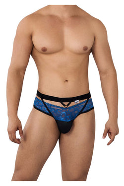 CandyMan Men's Underwear 99627 Lace Jockstrap Color Blue thumbnail 2