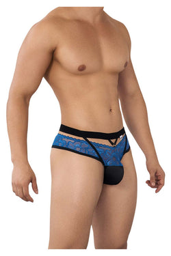 CandyMan Men's Underwear 99627 Lace Jockstrap Color Blue thumbnail 4