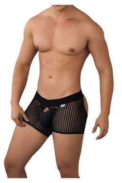 CandyMan Men's Underwear 99636 Mesh Trunks Color Black thumbnail 4