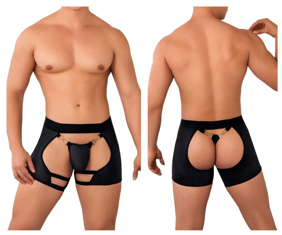 CandyMan Men's Underwear 99637 Chaps Thongs Color Black