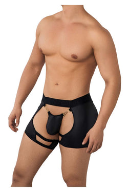 CandyMan Men's Underwear 99637 Chaps Thongs Color Black thumbnail 4
