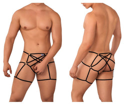 CandyMan Men's Underwear 99646 Cage Jockstrap Color Black thumbnail 1