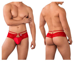 CandyMan Men's Underwear 99647 Lace Thongs Color Red thumbnail 1