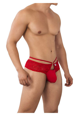CandyMan Men's Underwear 99647 Lace Thongs Color Red thumbnail 4