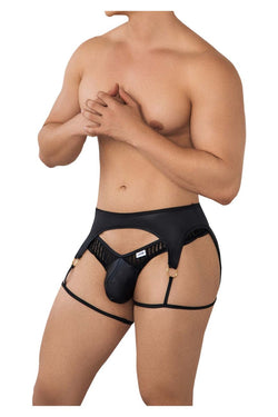 CandyMan Men's Underwear 99655 Garter Thongs Color Black thumbnail 4
