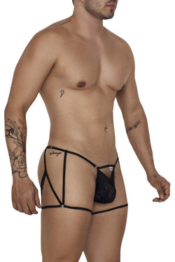 CandyMan Men's Underwear 99678 Garter Thongs Color Black thumbnail 4