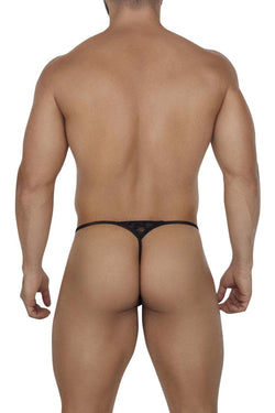 CandyMan Men's Underwear 99685 Lace Thongs Color Black thumbnail 3