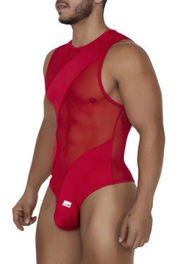 CandyMan Men's Underwear 99699X Mesh Bodysuit Color Red thumbnail 4