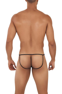 CandyMan Men's Underwear 99709 Micro Lace Jockstrap Color Black thumbnail 3