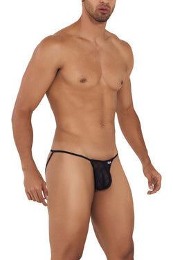 CandyMan Men's Underwear 99709 Micro Lace Jockstrap Color Black thumbnail 4