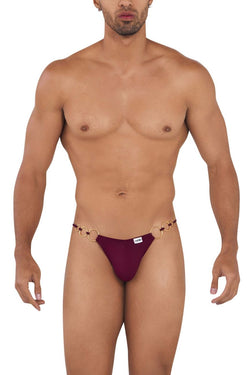 CandyMan Men's Underwear 99710 Holes in One Bikini Color Burgundy thumbnail 2