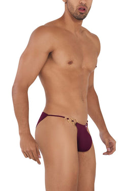CandyMan Men's Underwear 99710 Holes in One Bikini Color Burgundy thumbnail 4