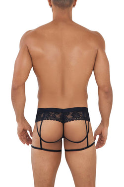 CandyMan Men's Underwear 99717 Lace Garther Jockstrap Color Black thumbnail 3
