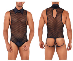 CandyMan Men's Underwear 99720 Work-N-Play Bodysuit Color Black thumbnail 1