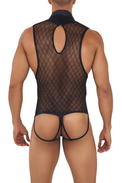 CandyMan Men's Underwear 99720 Work-N-Play Bodysuit Color Black thumbnail 3