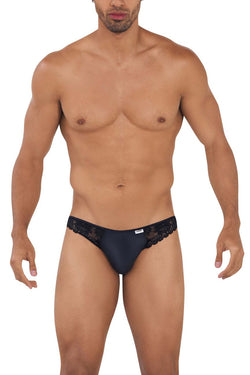 CandyMan Men's Underwear 99721 Lace Jockstrap Color Black thumbnail 2