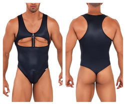 CandyMan Men's Underwear 99728X Work-N-Play Bodysuit Color Black thumbnail 1