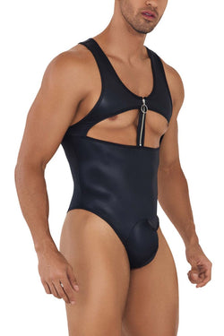 CandyMan Men's Underwear 99728X Work-N-Play Bodysuit Color Black thumbnail 4
