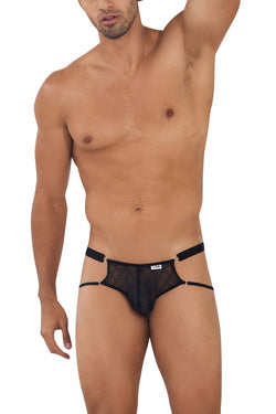 CandyMan Men's Underwear 99730 Lace Jockstrap Color Black thumbnail 2