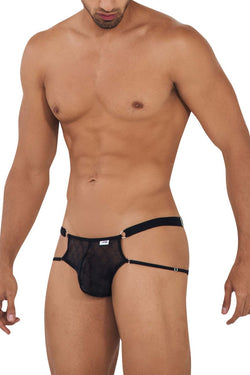 CandyMan Men's Underwear 99730 Lace Jockstrap Color Black thumbnail 4
