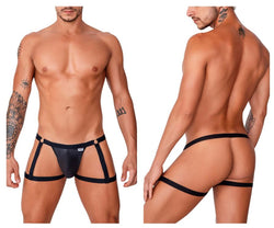 CandyMan Men's Underwear 99749 Garter Jockstrap Color Black thumbnail 1