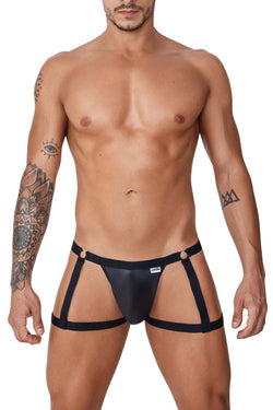 CandyMan Men's Underwear 99749 Garter Jockstrap Color Black thumbnail 2