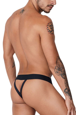 CandyMan Men's Underwear 99755 Fringe Thongs Color Black thumbnail 3
