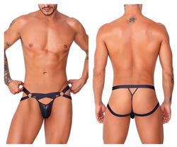 CandyMan Men's Underwear 99761 Jock G-String Color Black thumbnail 1