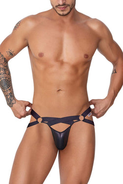 CandyMan Men's Underwear 99761 Jock G-String Color Black thumbnail 2