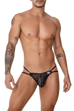 CandyMan Men's Underwear 99762 Jock G-String Color Black thumbnail 2