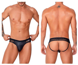 CandyMan Men's Underwear 99763 Lace Jockstrap Color Black thumbnail 1