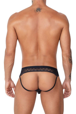 CandyMan Men's Underwear 99763 Lace Jockstrap Color Black thumbnail 3