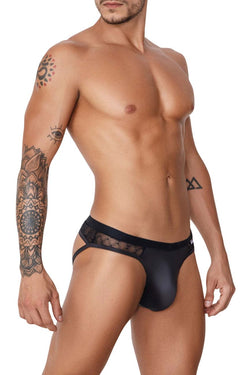 CandyMan Men's Underwear 99763 Lace Jockstrap Color Black thumbnail 4
