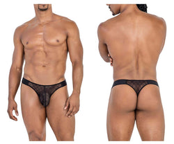CandyMan Men's Underwear 99771 Mesh Thongs Color Black thumbnail 1