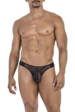 CandyMan Men's Underwear 99771 Mesh Thongs Color Black thumbnail 2