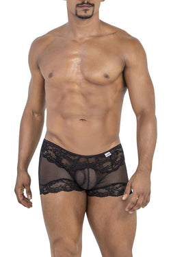 CandyMan Men's Underwear 99779 Mesh Lace Trunks Color Black thumbnail 2