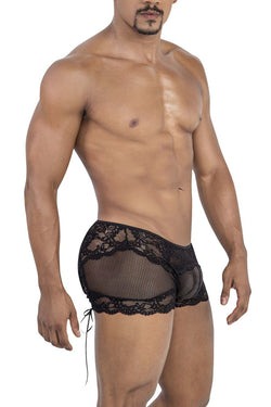 CandyMan Men's Underwear 99779 Mesh Lace Trunks Color Black thumbnail 4