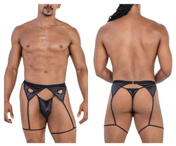 CandyMan Men's Underwear 99785 Garter Outfit Color Black thumbnail 1