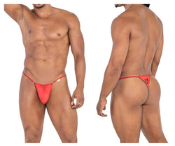 CandyMan Men's Underwear 99789 Heart Thongs Color Red thumbnail 1