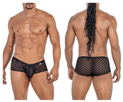 CandyMan Men's Underwear 99790 Mesh Trunks Color Black thumbnail 1